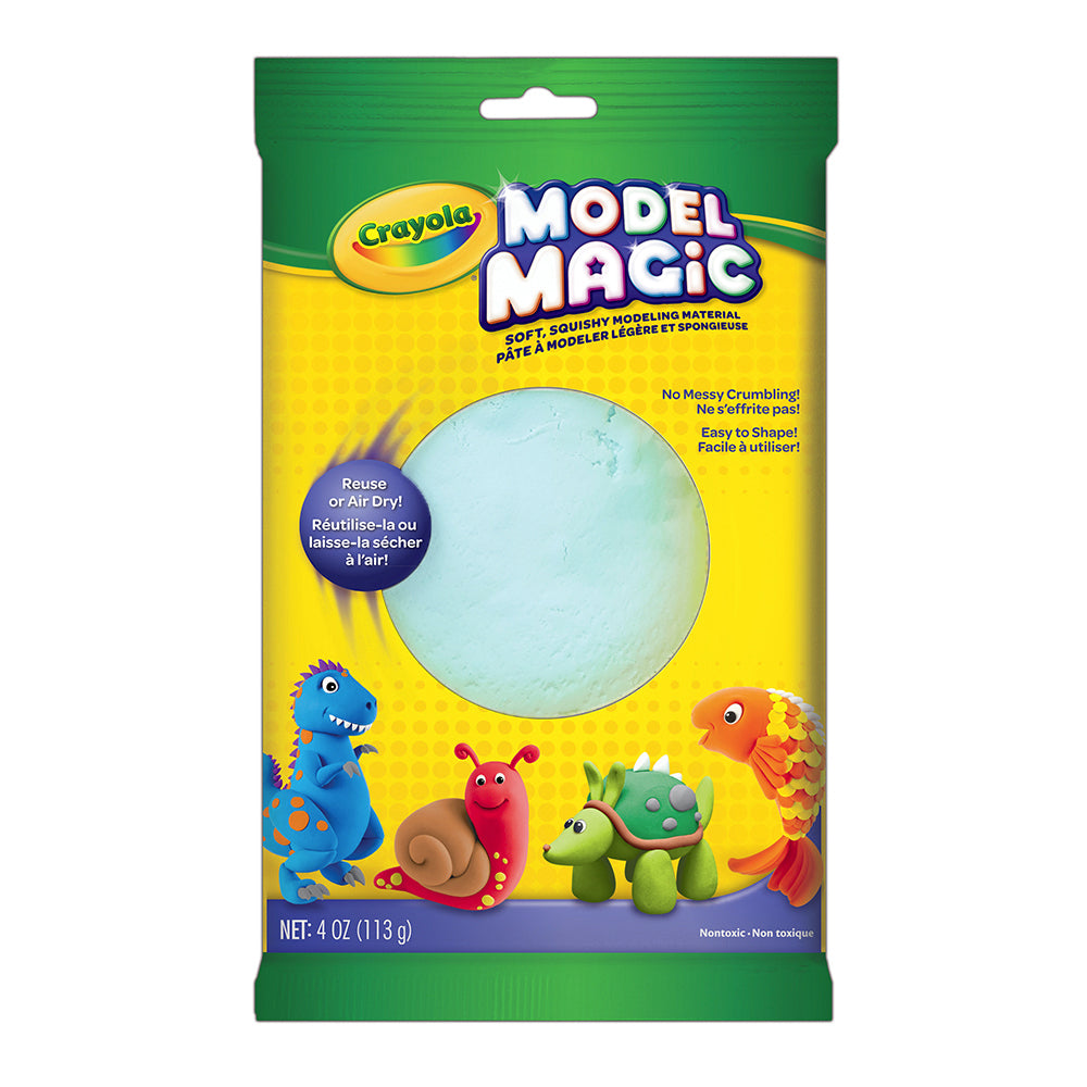 6PK Crayola Kids/Childrens Creative Model Magic Squishy Modeling Material 113gms Aquamarine 36m+