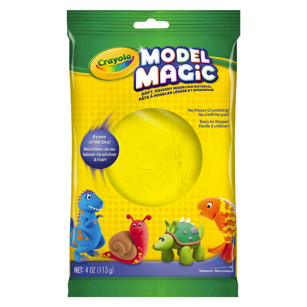 6PK Crayola Kids/Childrens Creative Model Magic 113gms Squishy Modeling Material Yellow 36m+