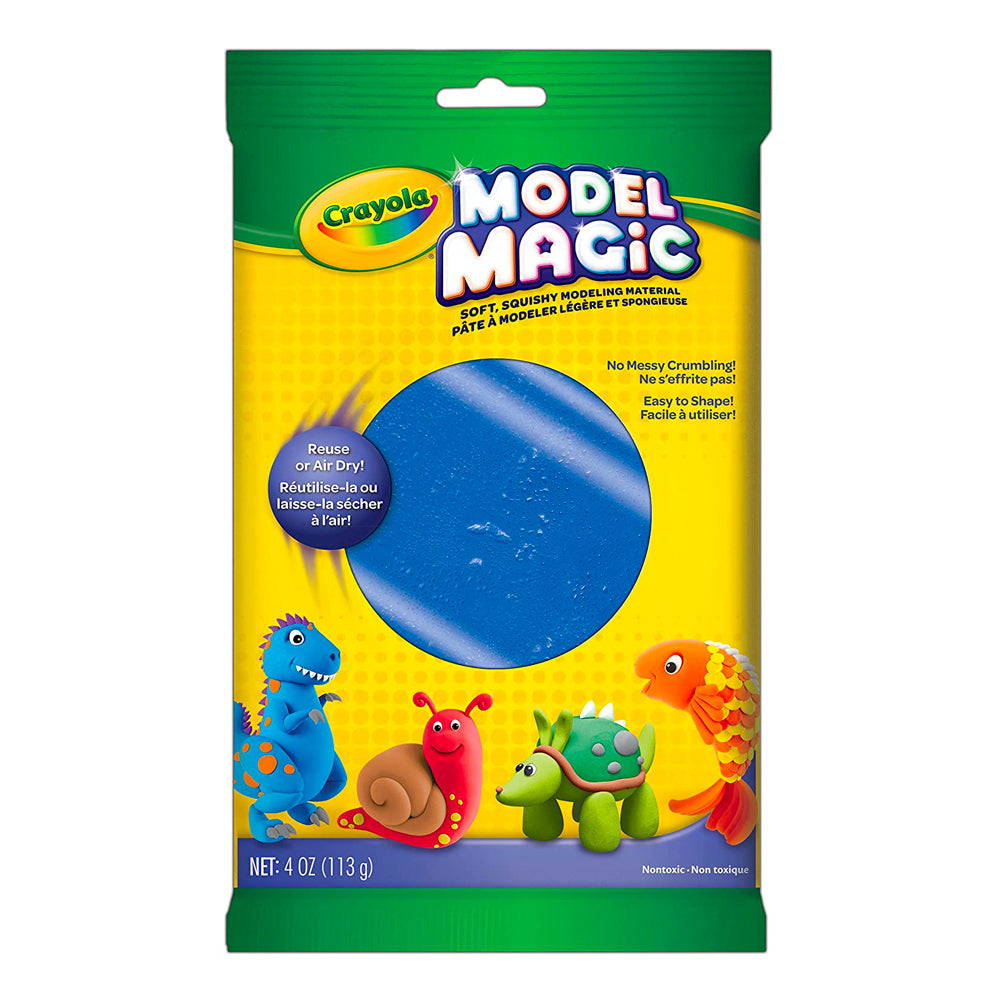 6PK Crayola Kids/Childrens Creative Model Magic Squishy Modeling Material 113gms Blue 36m+