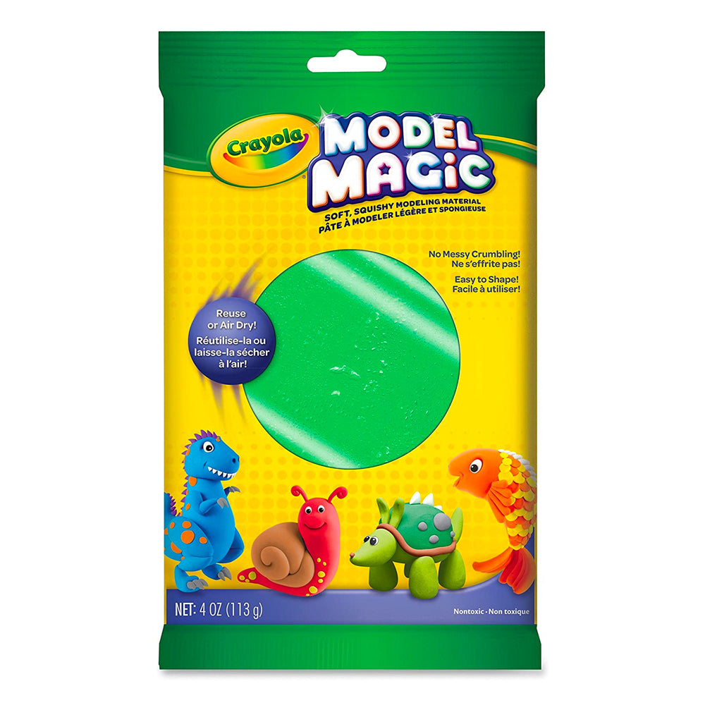 6PK Crayola Kids/Childrens Creative Model Magic Squishy Modeling Material 113gms Green 36m+