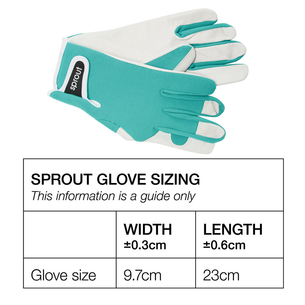 4pc Annabel Trends Sprout Goatskin Garden Gloves - Coral