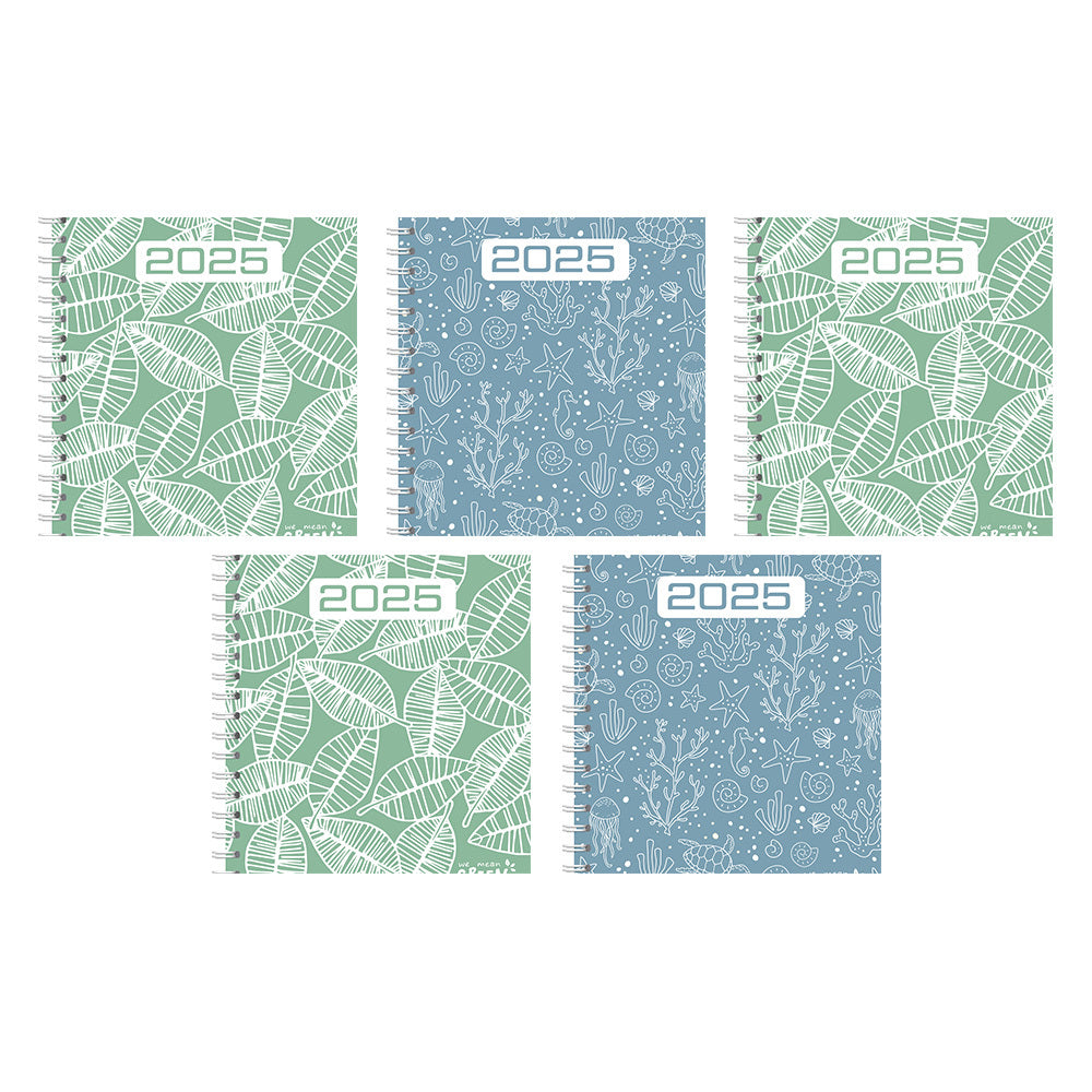 5PK Cumberland 2025 We Mean Green Student Diary Week to View A5 Assorted