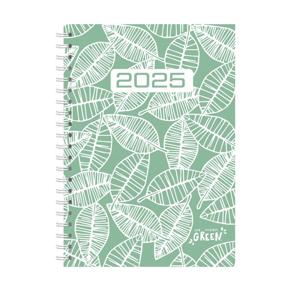 5PK Cumberland 2025 We Mean Green Student Diary Week to View A5 Assorted