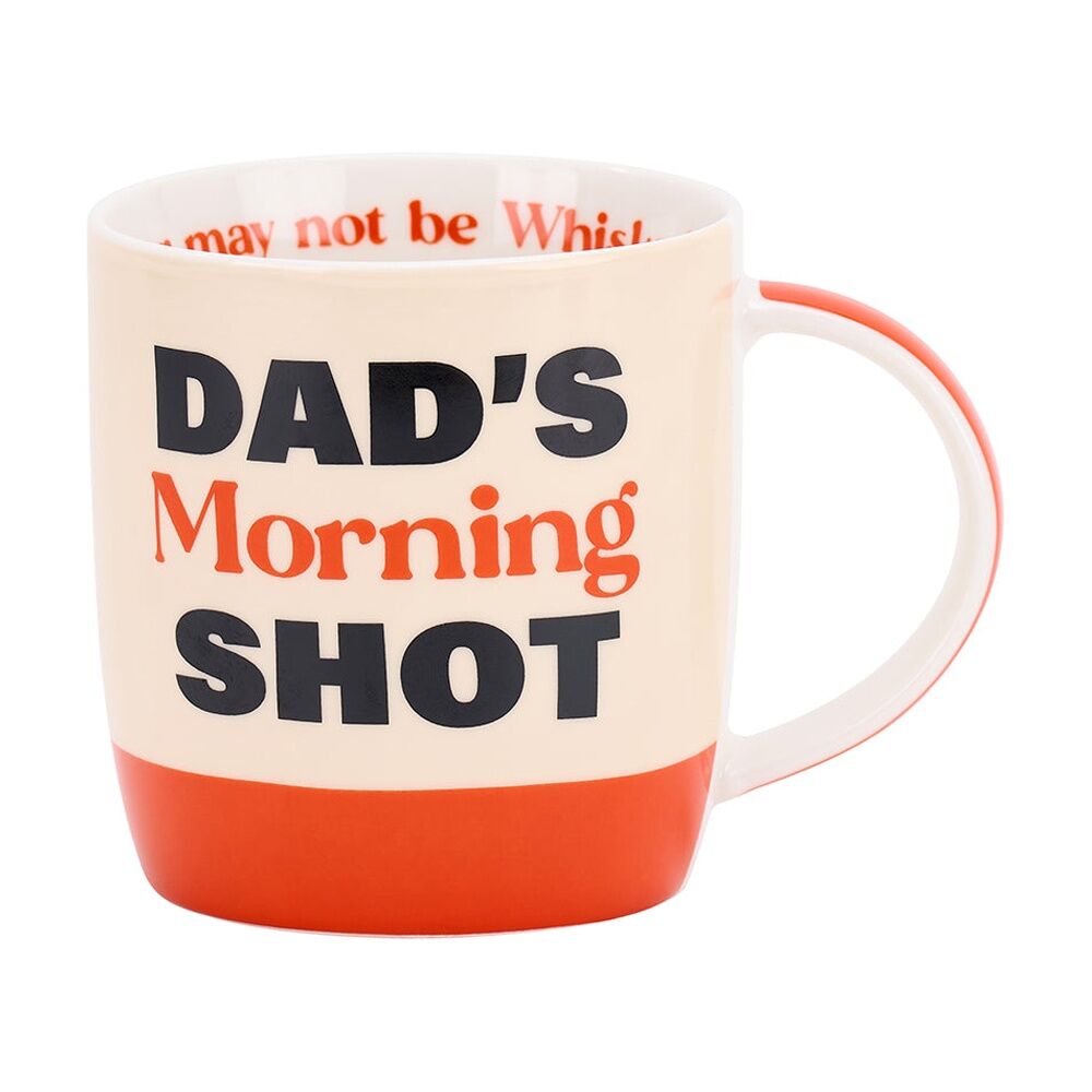 2PK Annabel Trends Mens Coffee Tea Drinking Mug 350ml Dad's Morning Shot