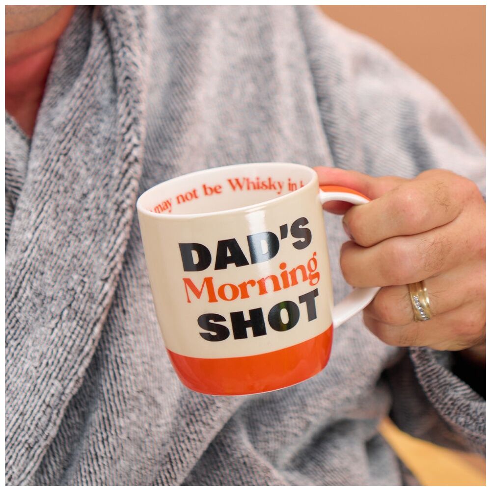 2PK Annabel Trends Mens Coffee Tea Drinking Mug 350ml Dad's Morning Shot