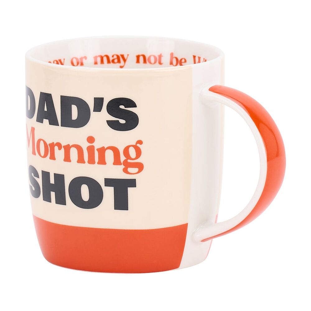2PK Annabel Trends Mens Coffee Tea Drinking Mug 350ml Dad's Morning Shot
