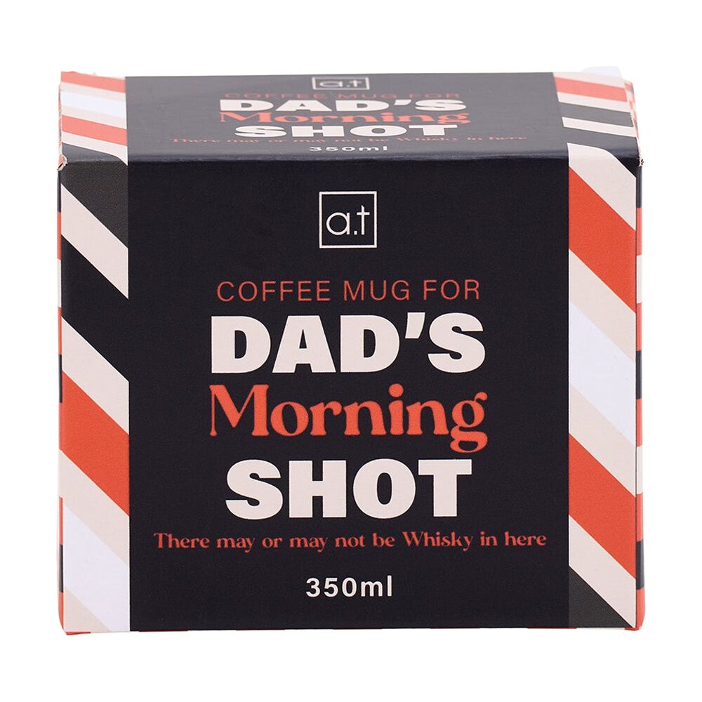 2PK Annabel Trends Mens Coffee Tea Drinking Mug 350ml Dad's Morning Shot