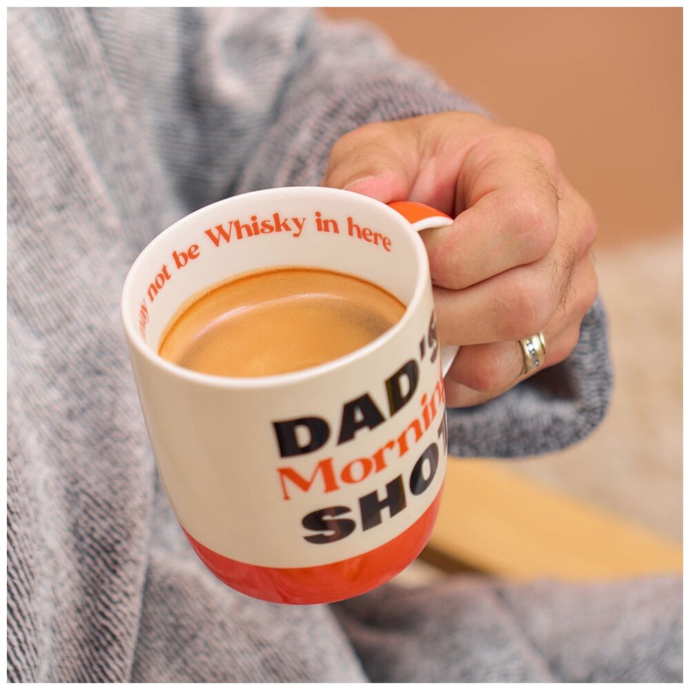 2PK Annabel Trends Mens Coffee Tea Drinking Mug 350ml Dad's Morning Shot