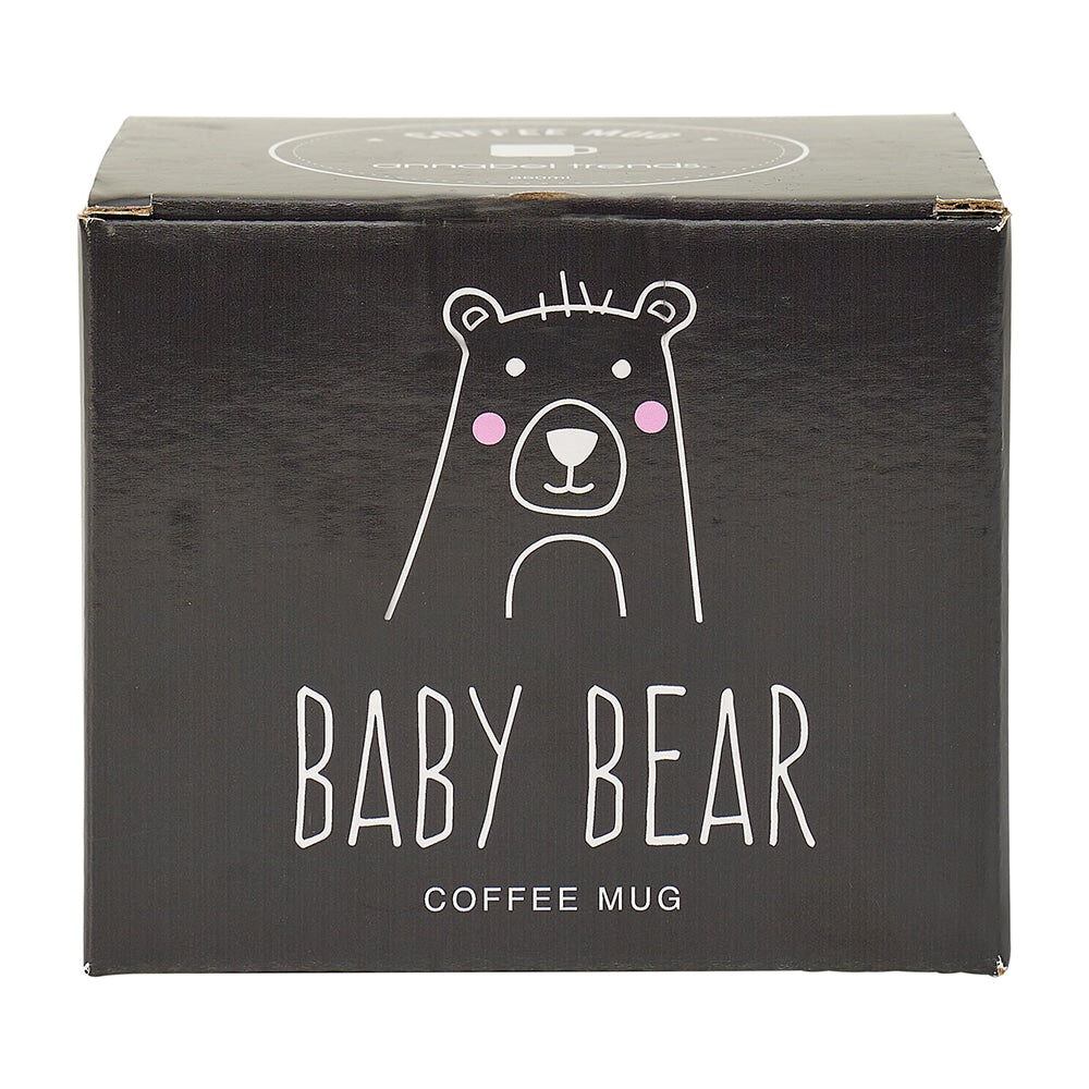 2PK Annabel Trends Drinking Coffee/Tea Mug Baby Bear 9x9cm - White