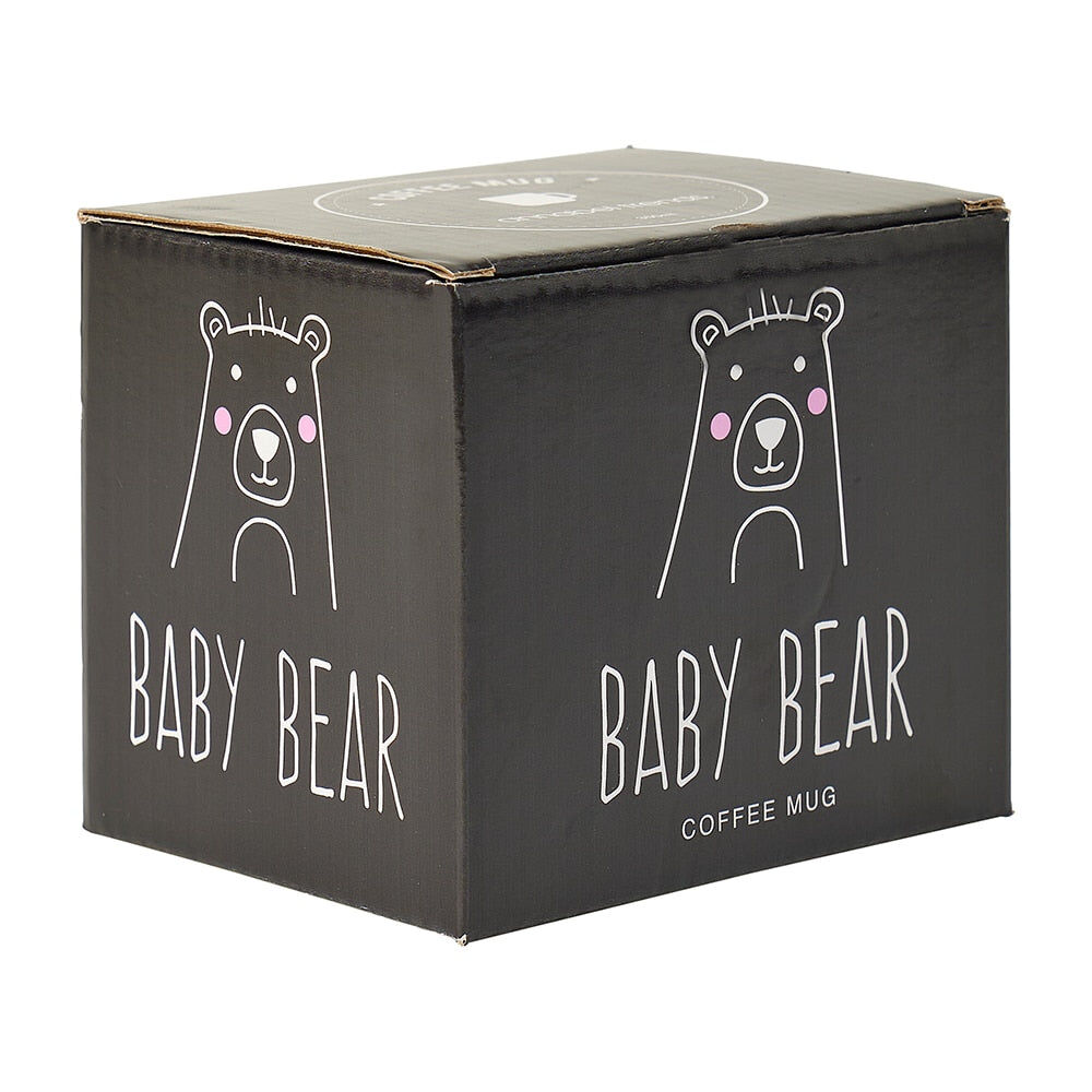 2PK Annabel Trends Drinking Coffee/Tea Mug Baby Bear 9x9cm - White