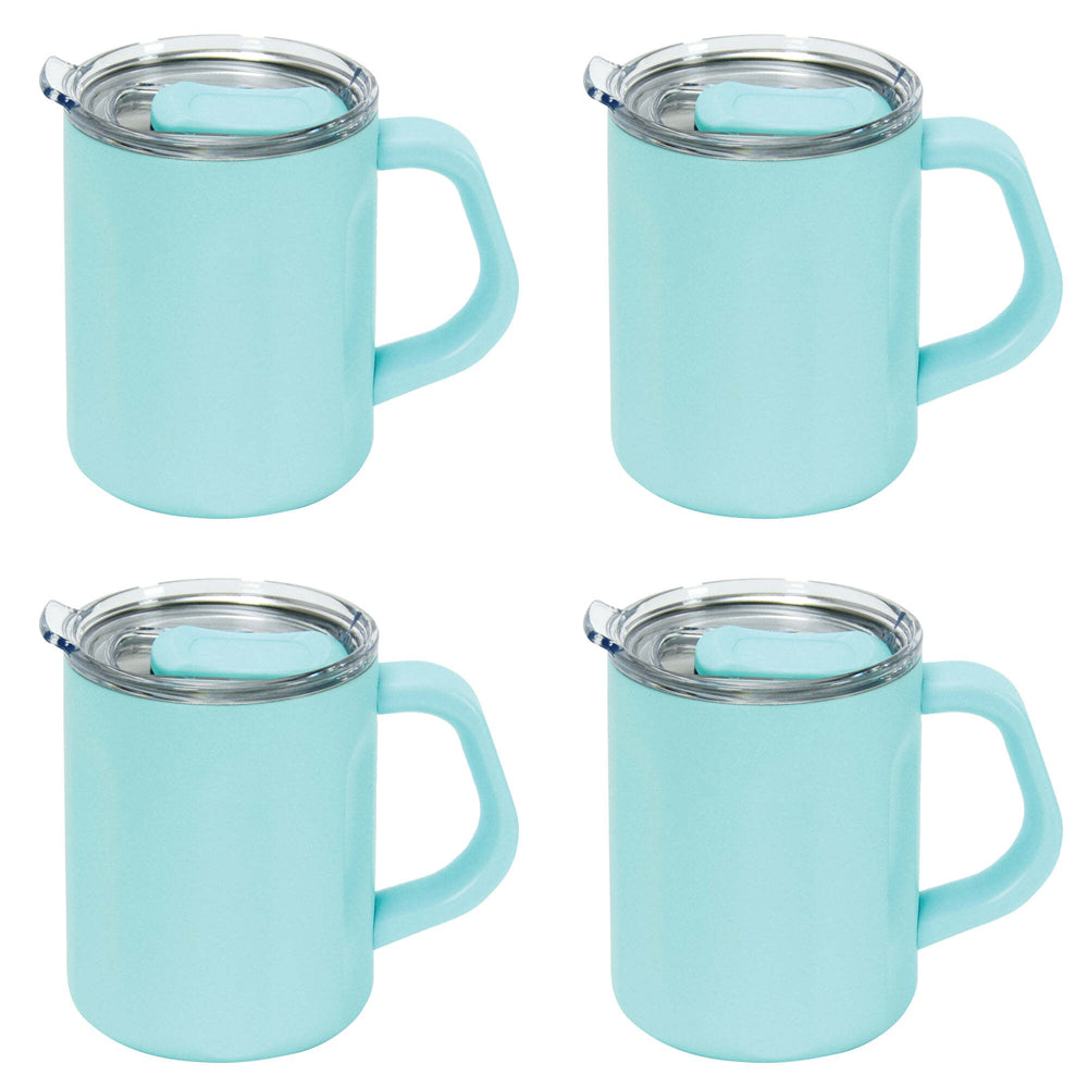 4PK Annabel Trends The Big Mug 470ml Double Walled Stainless Steel - Khaki
