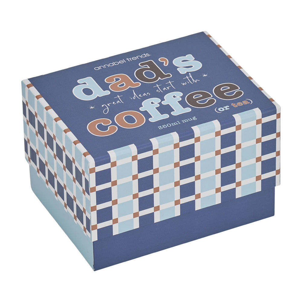 2PK Annabel Trends New Bone China Coffee Mug 350ml - Dad's Coffee/Tea