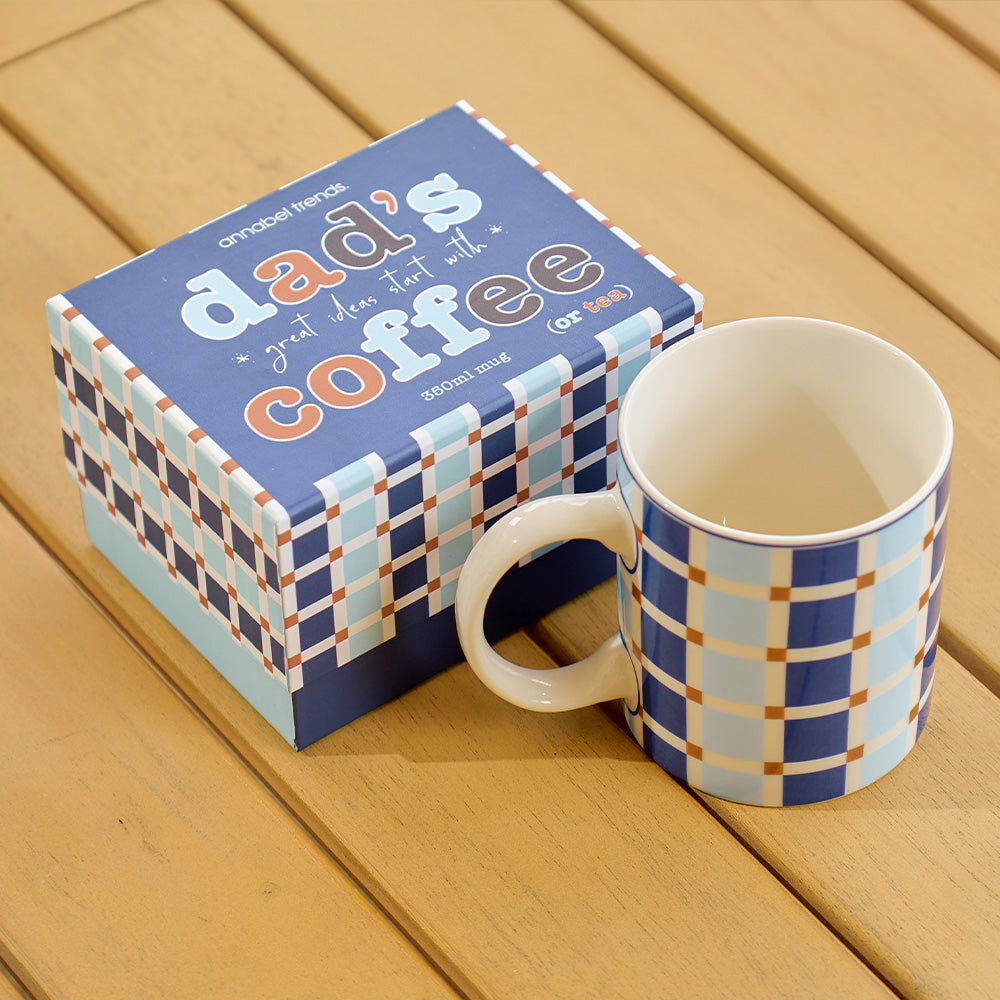 2PK Annabel Trends New Bone China Coffee Mug 350ml - Dad's Coffee/Tea