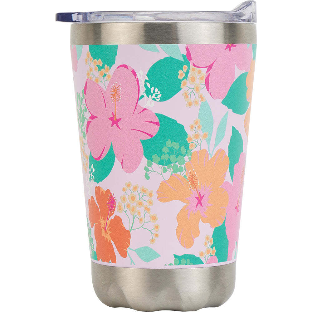 2PK Annabel Trends 270ml Stainless Steel Coffee Mug - Hibiscus