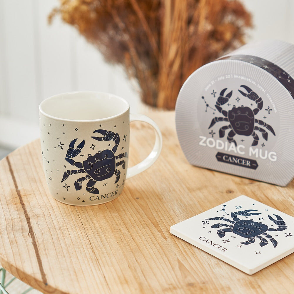 2PK Annabel Trends Coffee Mug Zodiac Taurus 350ml Cup w/ Handle - Green