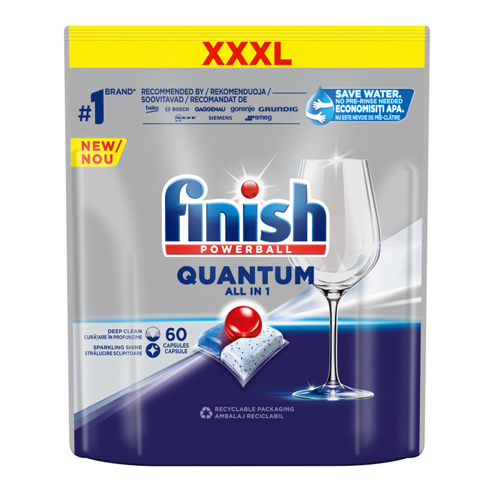 2PK 60pc Finish Powerball Quantum All-in-1 Dish Washing Tablets
