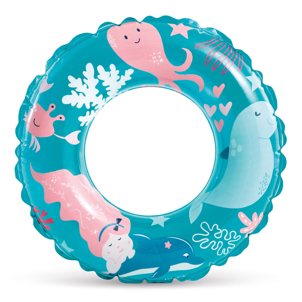 4x Intex Transparent 61cm Rings Inflatable Vinyl Pool Toy - Assorted