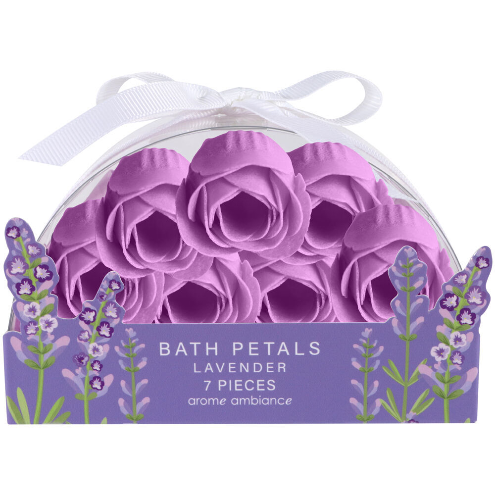 42pc Arome Ambiance Floral Garden Rosettes Soap Bath Petals - Lavender