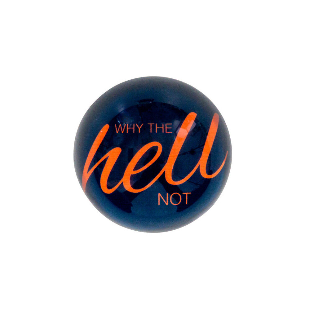 2PK Annabel Trends Fun & Humorous Quote Paperweight Why The Hell Not