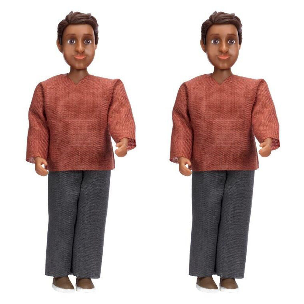 2PK Lundby Dolls House Nikki Dad 1:18 Miniature Figure Acessory Toy 3y+