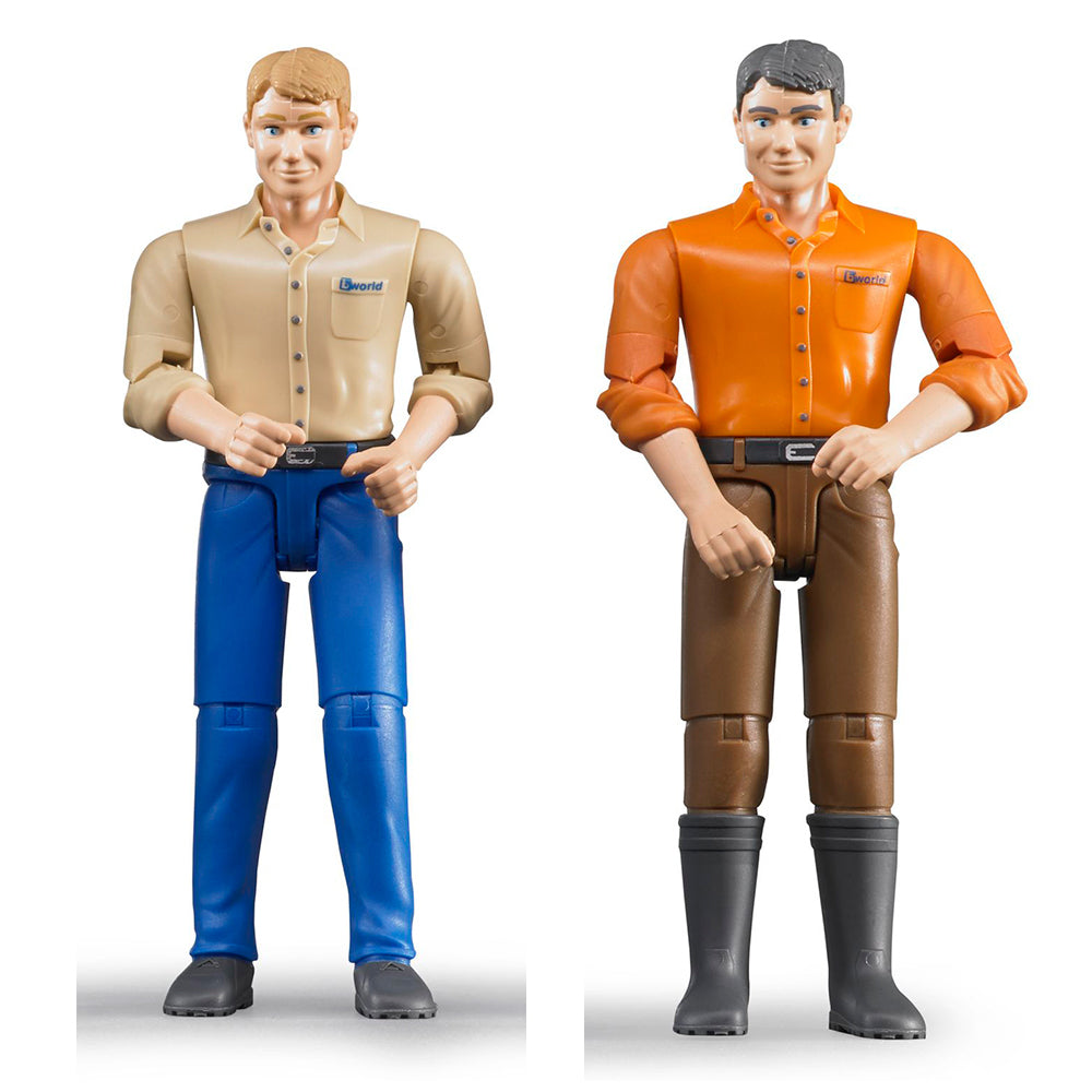 Bruder Bworld Man Combo Set - Blue Jeans & Brown Jeans