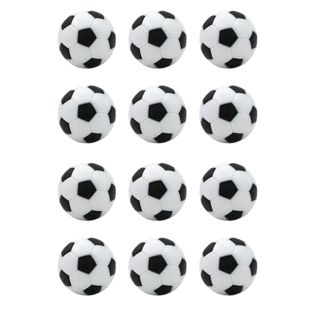2x 6pc Regent Foosball Table Soccer Themed Playing Balls White/Black