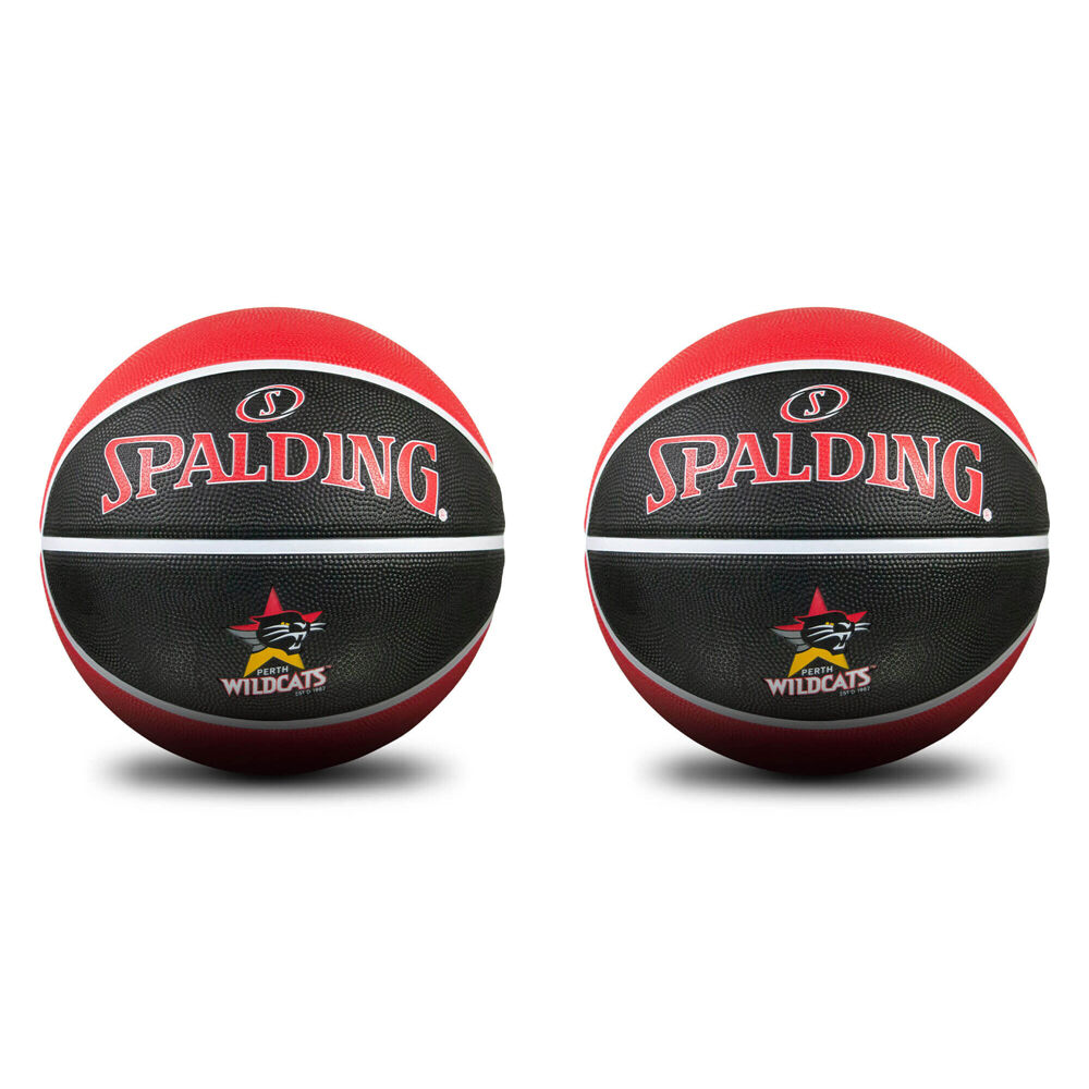 2PK Spalding NBL Team Outdoor Series Rubber Basketball - Perth Wildcats Size 5
