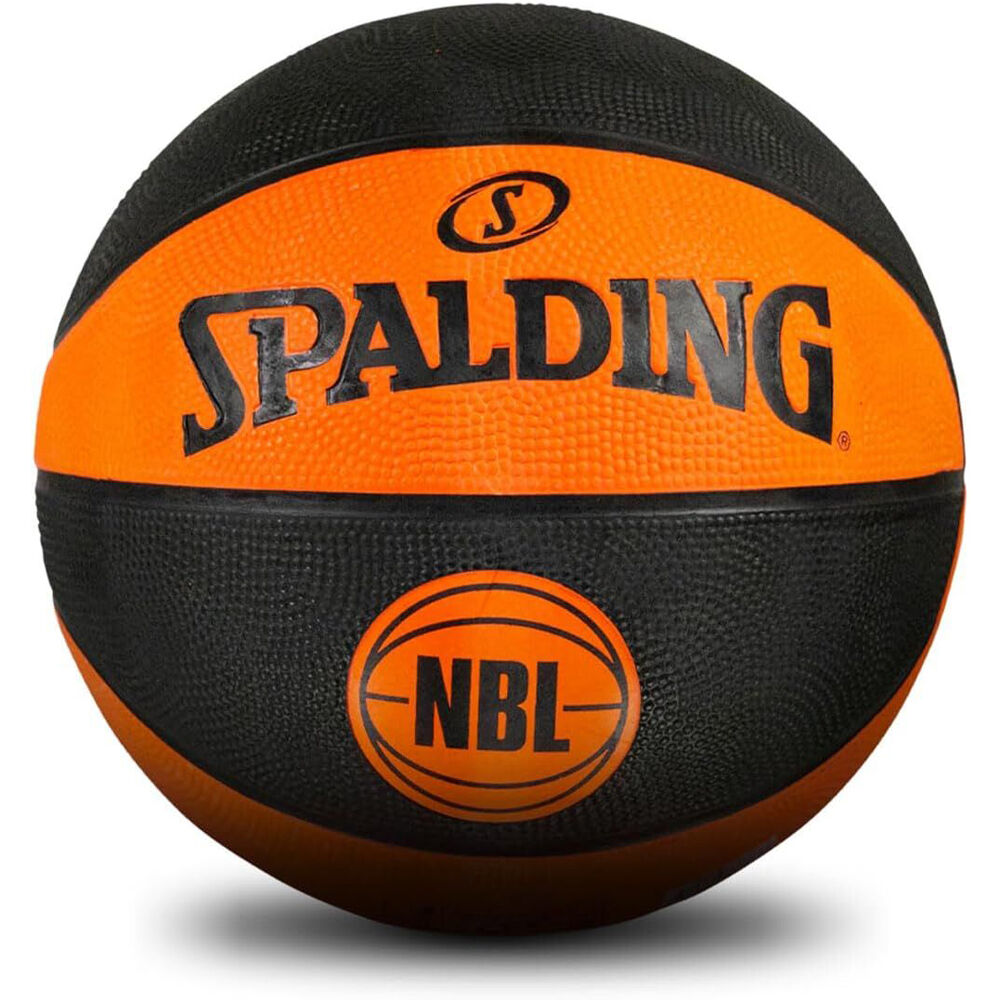 2PK Spalding NBL Coloured Outdoor Play Rubber Basketball Size 6 Green/Black