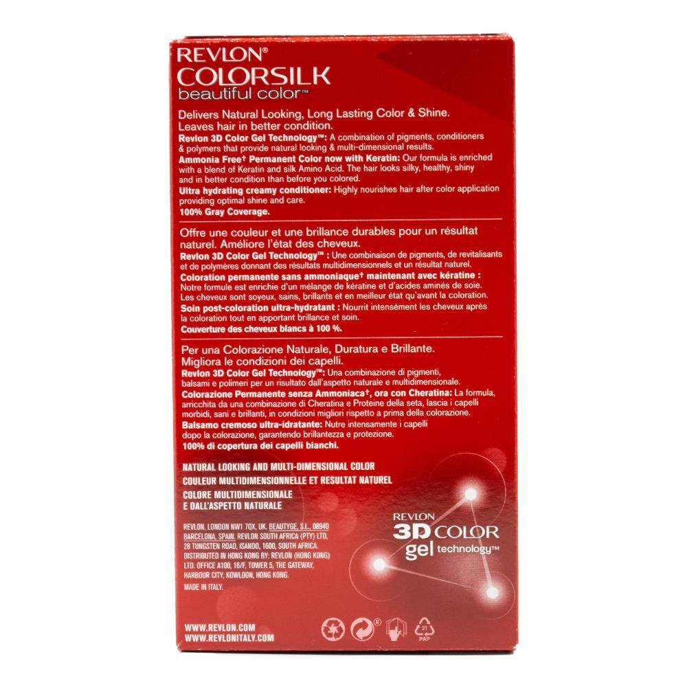 6PK Revlon Colorsilk Permanent Hair Color w/ Keratin 49 Auburn Brown