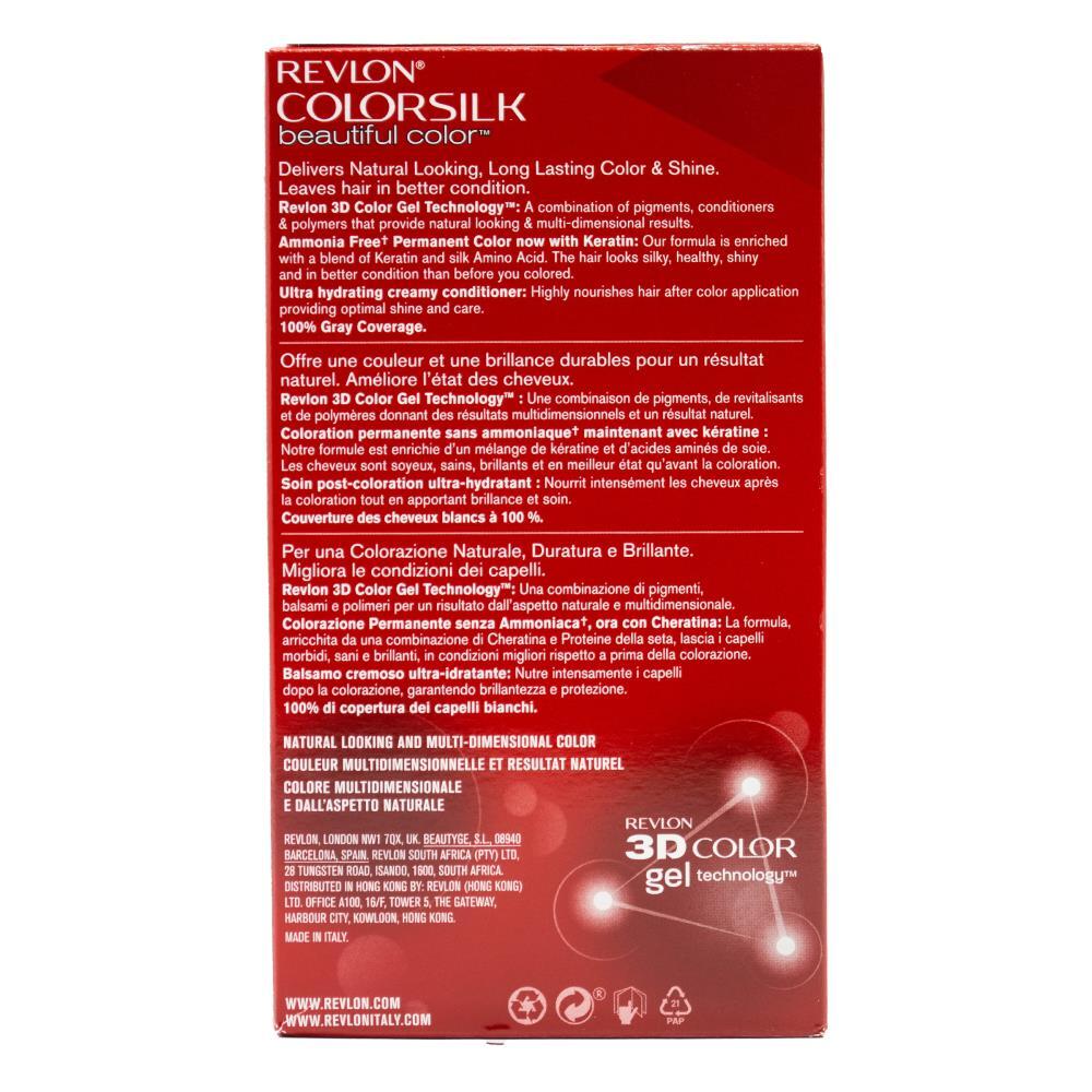 3PK Revlon Colorsilk Permanent Hair Color w/ Keratin 53 Light Auburn
