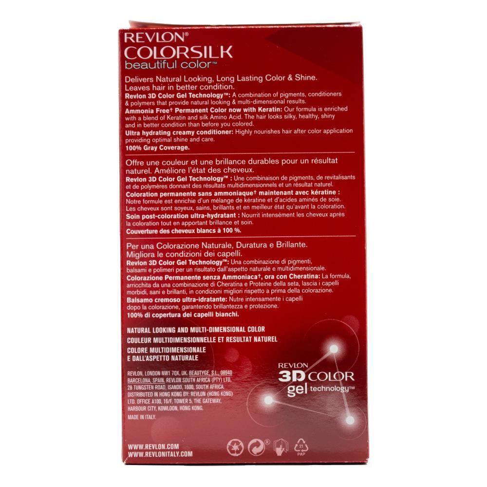 6PK Revlon Colorsilk 3D Permanent Hair Color w/ Keratin 55 Light Rddish Brown