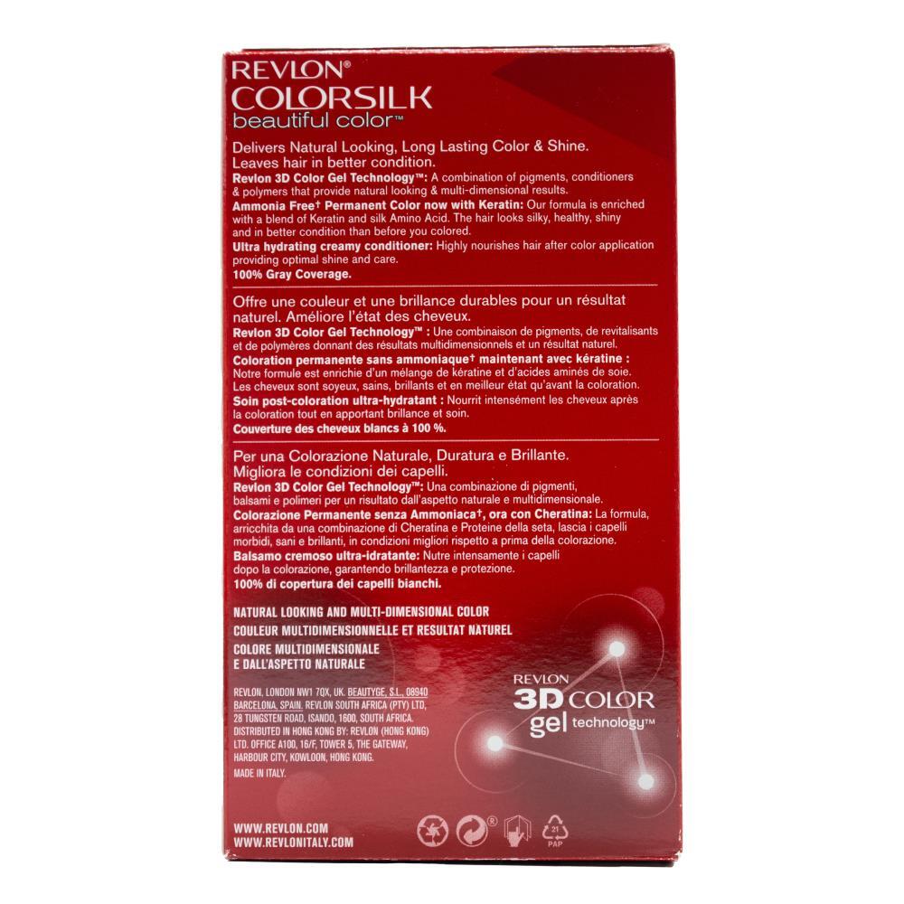 6PK Revlon Colorsilk 3D Hair Color Permanent w/ Keratin 70 Medium Ash Blonde