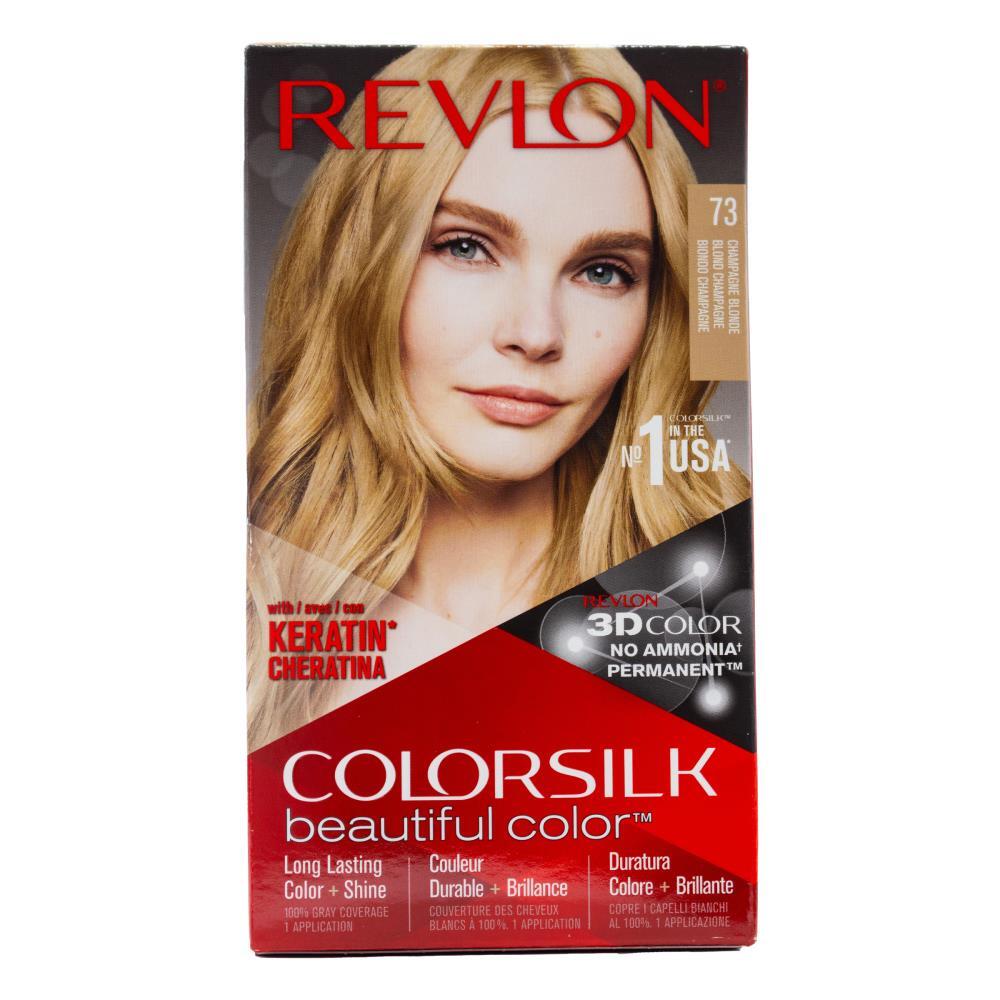 3PK Revlon Colorsilk 3D Permanent Hair Color w/ Keratin 73 Champagne Blonde