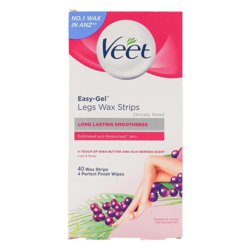 160pc Veet Wax Strips Shea Butter & Berry w/ Finish Wipes