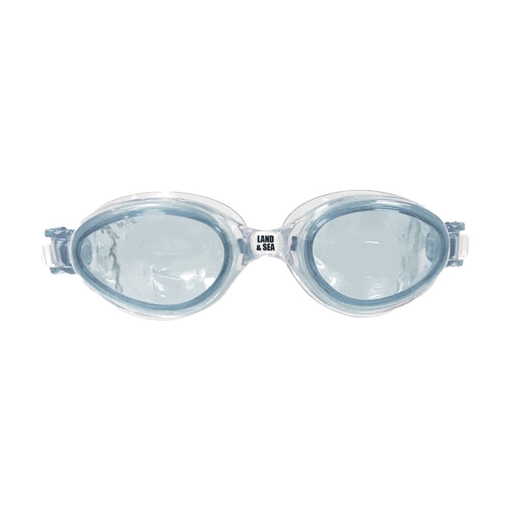 2PK Land & Sea Sports Universal Fit Silicone Anti-Fog Swim Goggles Clear