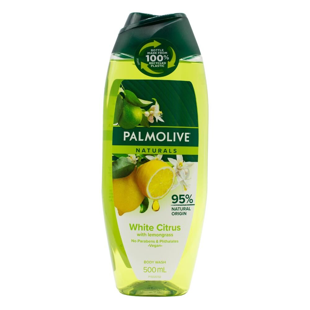 12PK Palmolive 500ml Naturals Body Wash Refreshing White Citrus