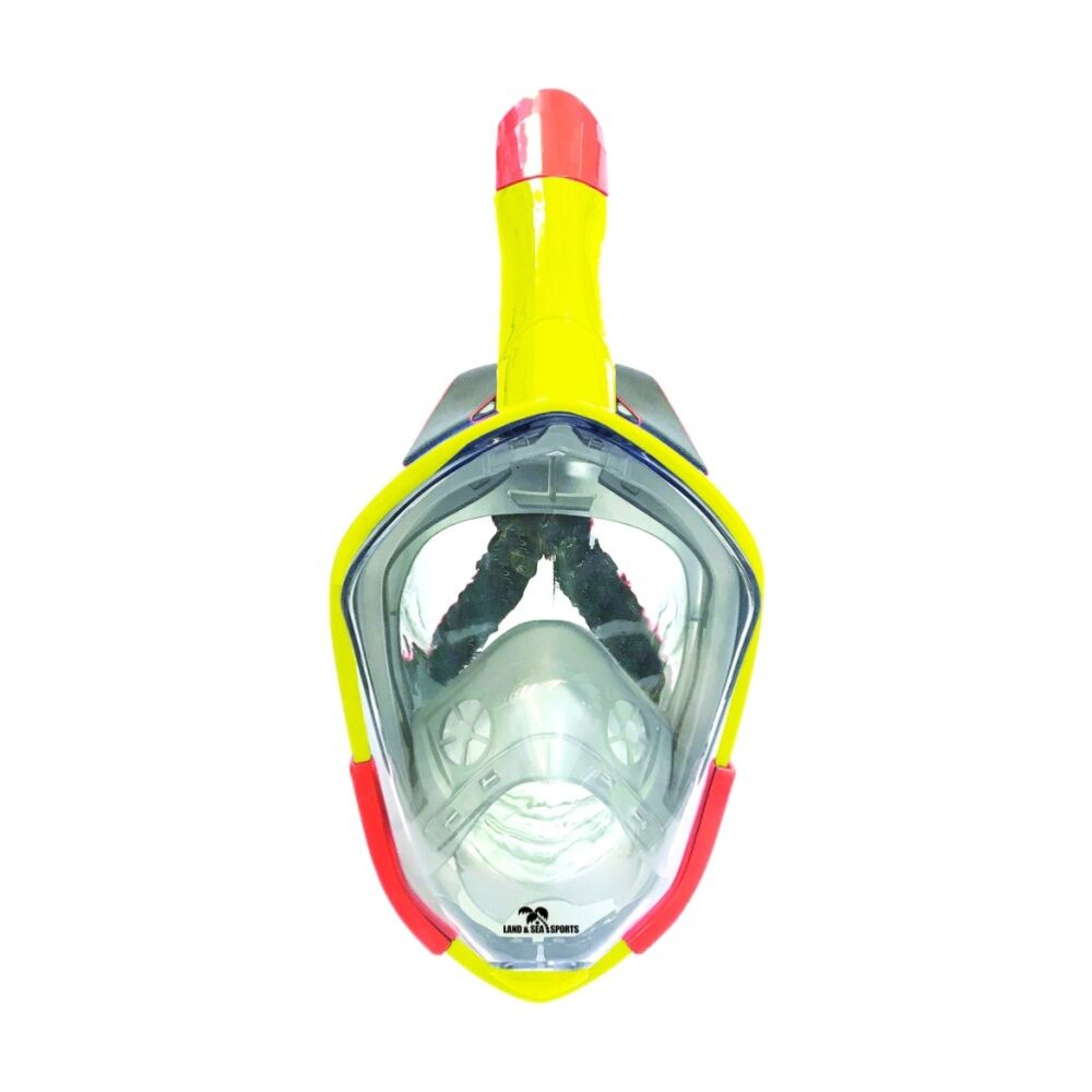 Land & Sea Sports Orpheus Full Snorkelling Face Mask Junior/Kids Yellow