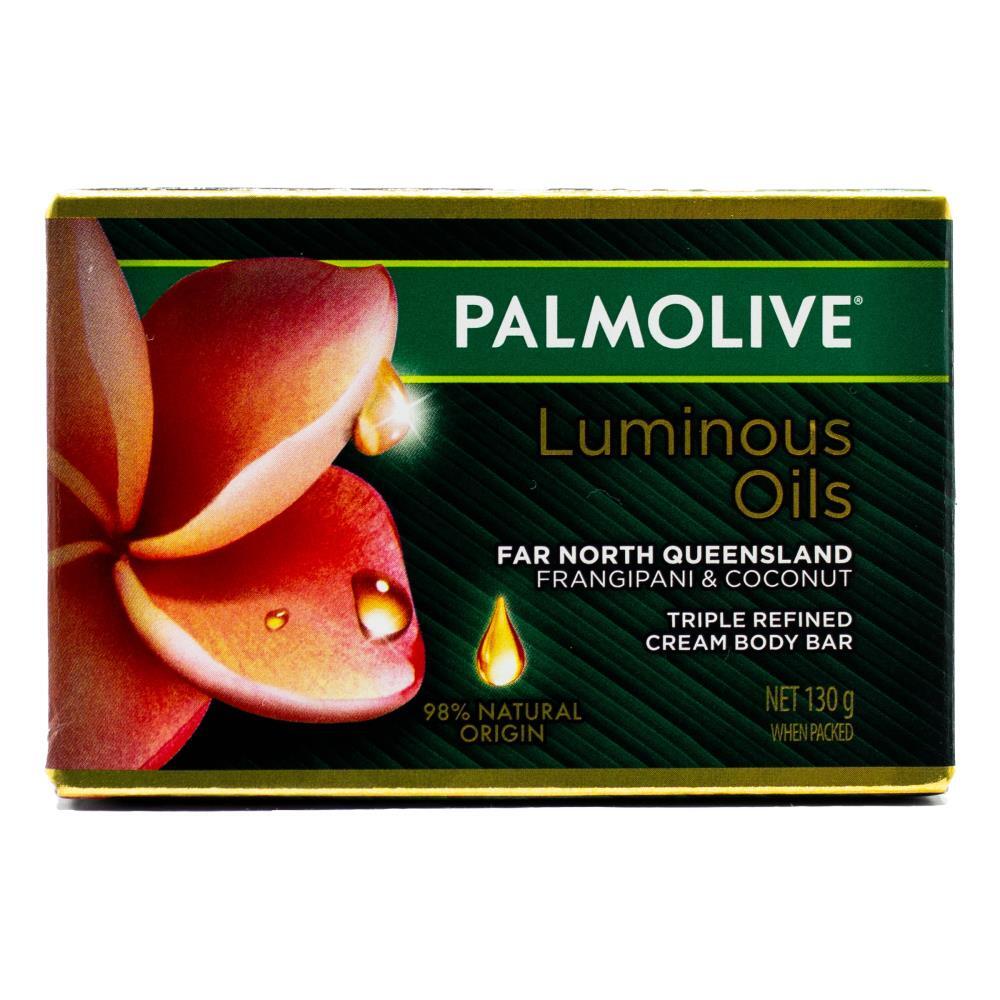 12PK Palmolive 130g Bar Soap Luminous Oils Frangipani & Coconut