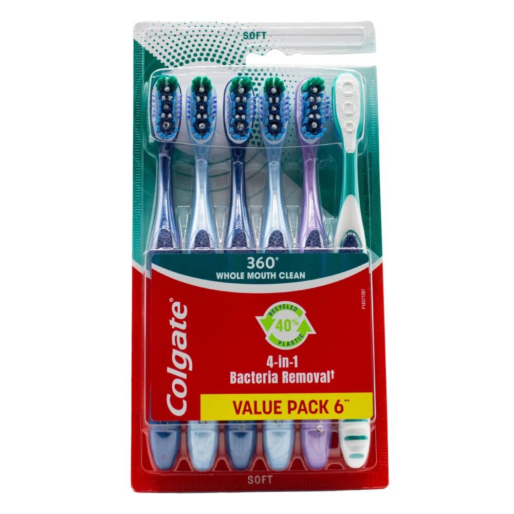 18pc Colgate 360 Whole Mouth Clean Adult Toothbrush - Soft