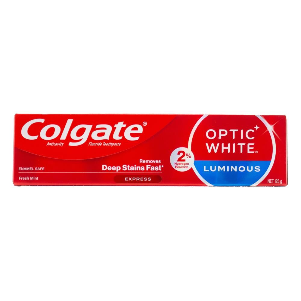 3PK Colgate 125g Toothpaste Optic White Luminous - Fresh Mint