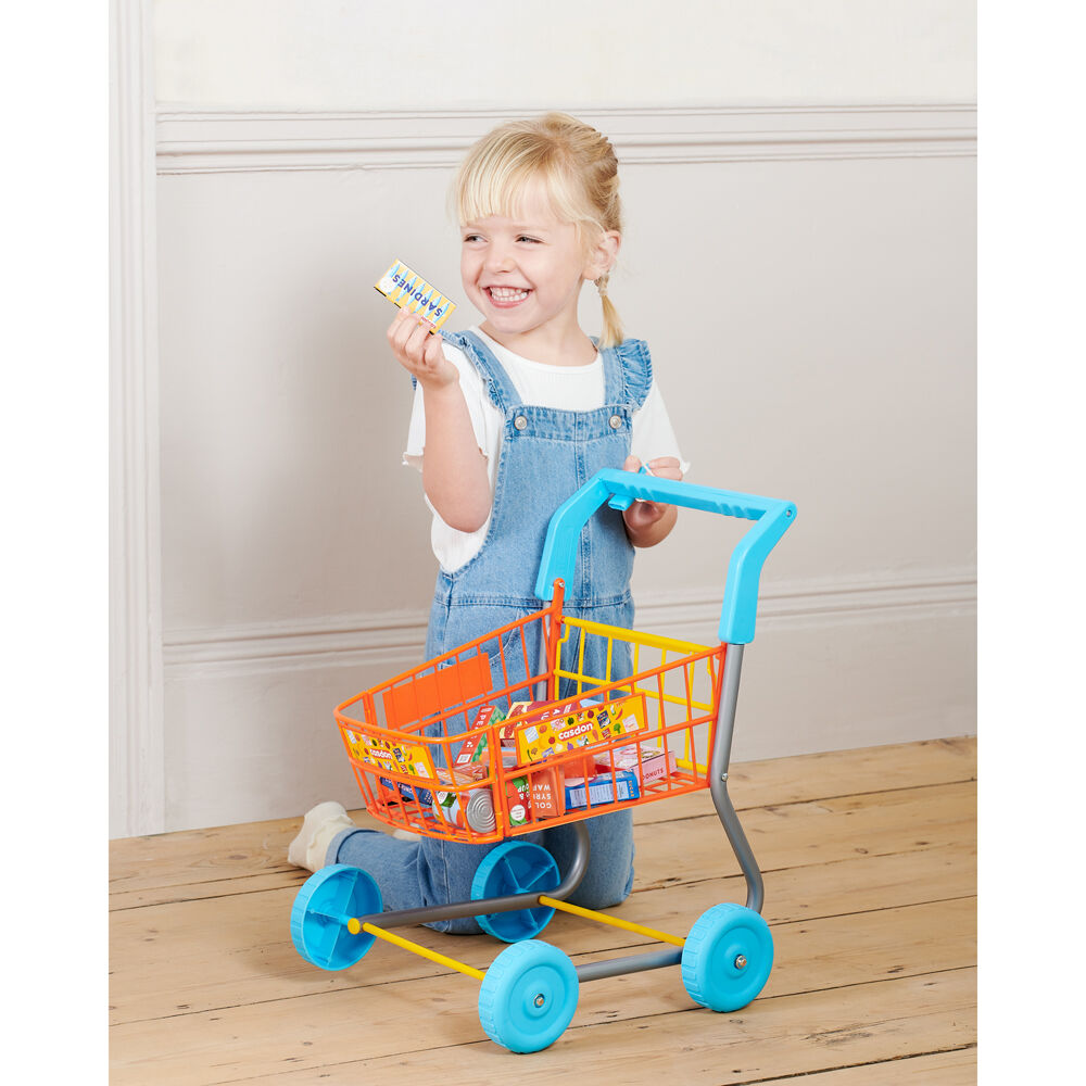 Casdon Shopping Trolley Pretend Play Supermarket Cart Toy Kids Children 3y+
