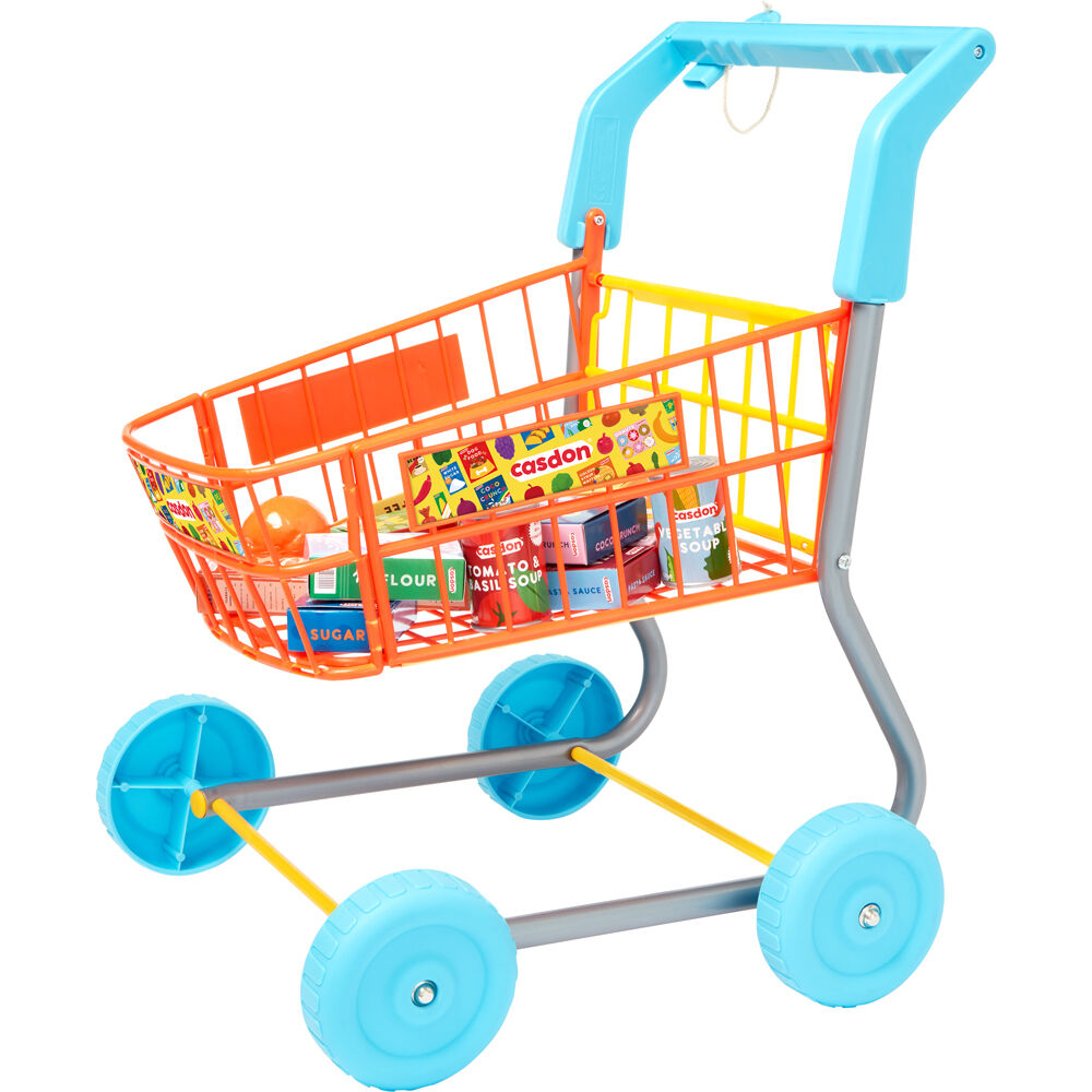 Casdon Shopping Trolley Pretend Play Supermarket Cart Toy Kids Children 3y+