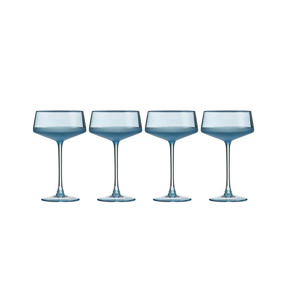 4pc Ladelle Panama Cocktail Coupe Serving Glass Drinkware/Barware Ocean