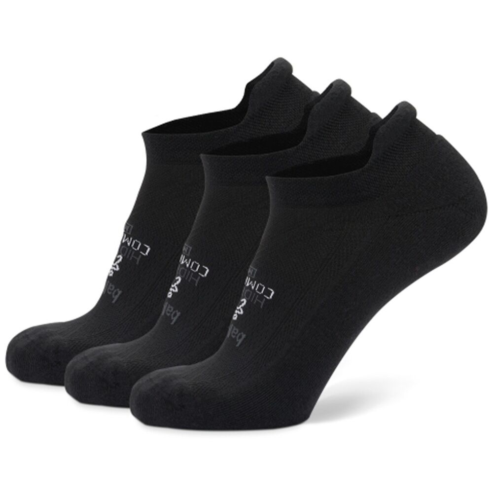 2x 3pc Balega Hidden No Show Comfort Moisture Wicking Socks Black