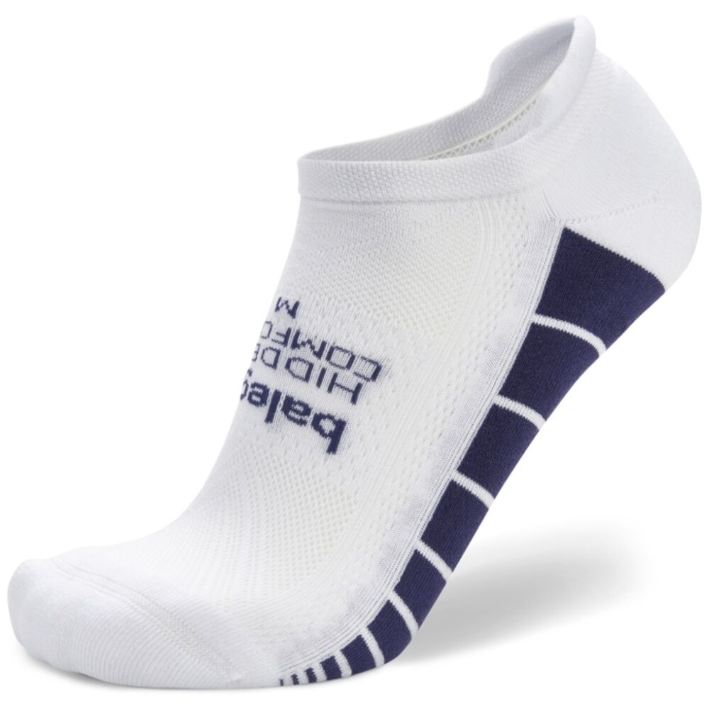 Balega Hidden Comfort No Show Skipper Moisture Wicking Socks White