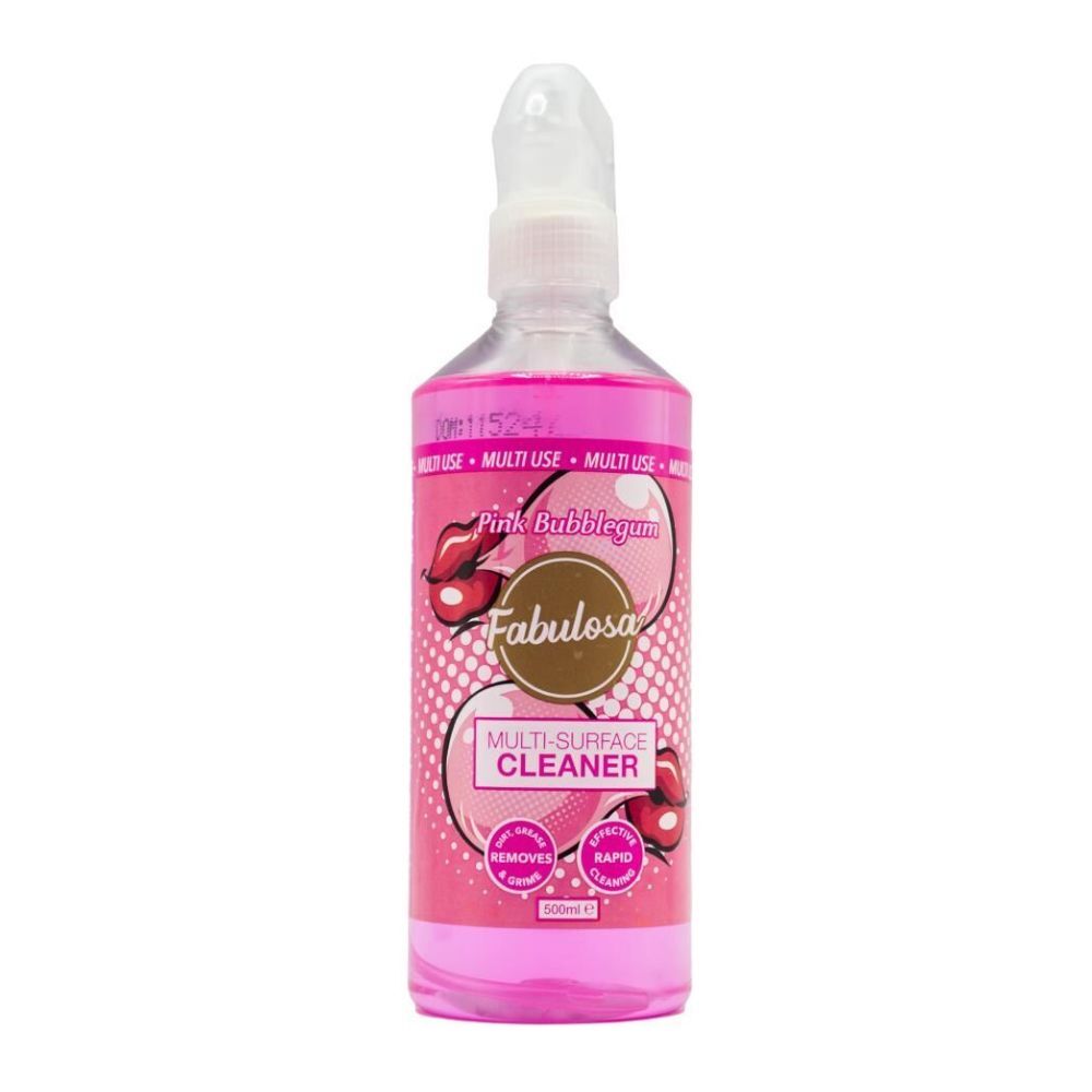 6PK Fabulosa 500ml Multi Surface Cleaner Pink Bubblegum