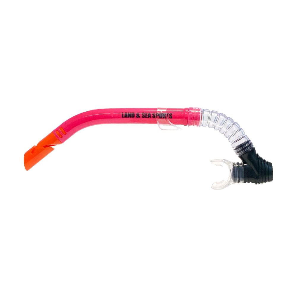 2PK Land & Sea Sports Clearwater Snorkel With Silicone Mouthpiece Pink