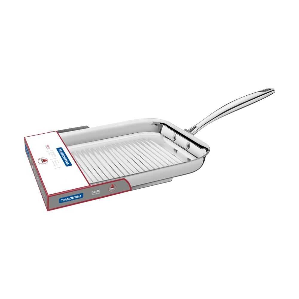 Tramontina Skillet Pan Tri-Ply Stainless Steel Induction Compatible 22cm