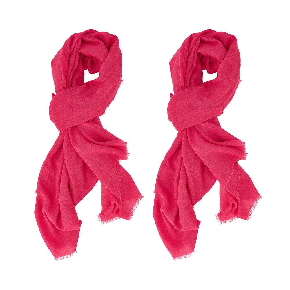 2PK Annabel Trends Travel Wrap Women's Fashion 180x94cm - Pink