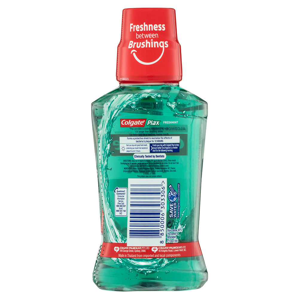 2x Colgate 250ml Plax Freshmint